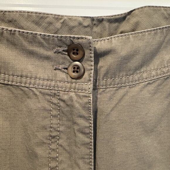 LL‎ Bean Brown Pants Ripstop Gray Hiking Trail Womens Size 12 (1879) - Picture 3 of 7